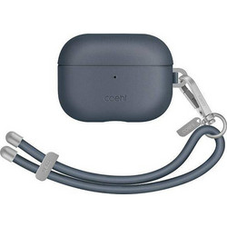Uniq Coehl Haven Θήκη από Δερματίνη για Apple AirPods Pro 2 Μπλε