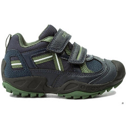 Geox Παιδικά Sneakers Ανθρακί Navy Μπλε Lime J741VA0FU54C4248