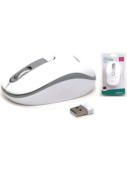 Omega OMO220WG Ασύρματο Ποντίκι White Grey