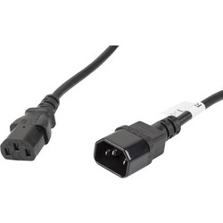 Lanberg CA-C13E-11CC-0050-BK Προέκταση Καλωδίου Τροφοδοσίας IEC C13 to IEC C14 5m