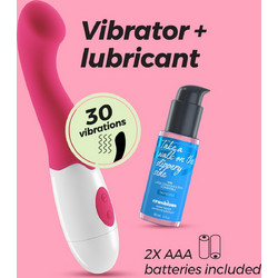 Crushious Trollie Vibrator Δονητής G-Spot 17.2cm Ροζ + Lubricant