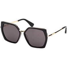 Max Mara MM0136 01A Γυναικεία Γυαλιά Ηλίου Πεταλούδα Μεταλλικά Μαύρα με Μαύρο Φακό
