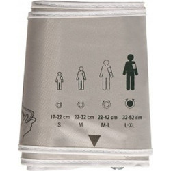 Microlife Wide Range Fan Shaped Περιχειρίδα Πιεσομέτρου Ενηλίκων Large / XLarge 32-52cm Γκρι