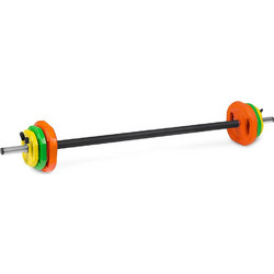 Spokey Omni Body Pump Μπάρα Σετ με Βάρη 20kg Φ30mm 140cm με Κολάρα Μανταλάκια
