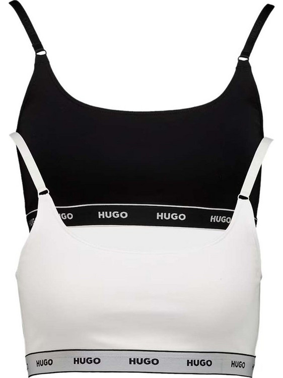 Hugo Boss Μπουστάκι χωρίς Μπανέλα Μαύρο Λευκό 50480158-125