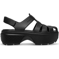 Crocs Stomp Αθλητικά Γυναικεία Σανδάλια Ανατομικά Μαύρα 209938
