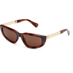 Max & Co MO0125 52E Γυναικεία Γυαλιά Ηλίου Cat Eye Καφέ Χρυσό με Καφέ Φακό