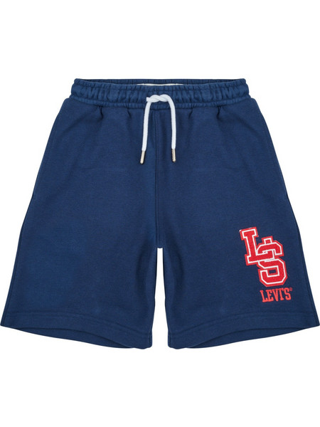 Levi's Monogram French Terry Παιδική Βερμούδα Υφασμάτινη Navy Μπλε 9EM368-C8D