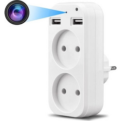 S-Talk C6 Κρυφή Κάμερα Πρίζα Wi-Fi Full HD με Υποδοχή Κάρτας Μνήμης & Ανιχνευτή Κίνησης
