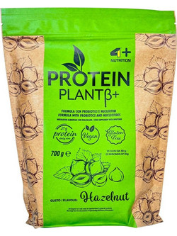 4+ Nutrition Plant β+ Hazelnut Spread Φυτική Πρωτεΐνη Χωρίς Λακτόζη & Γλουτένη 700gr