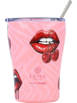 Estia Coffee Mug Save The Aegean Blush Pop 350ml