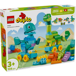 Lego Duplo 3in1 Dinosaurs on Wheels για 3+ Ετών 10451