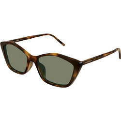 Saint Laurent SL775-F 003 Γυναικεία Γυαλιά Ηλίου Πολυγωνικά Κοκάλινα Ταρταρούγα με Πράσινο Φακό