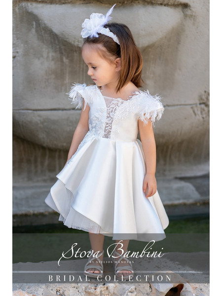 Stova Bambini Βαπτιστικό Φόρεμα 2τμχ SS25-G24