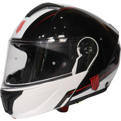 Str Veloce Black White Red Κράνος Μηχανής Flip-Up 1650gr