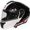 Str Veloce Black White Red Κράνος Μηχανής Flip-Up 1650gr