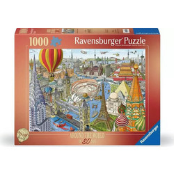 Puzzle Ravensburger Ο Γύρος Του Κόσμου Σε 80 Ημέρες 1000 Κομμάτια