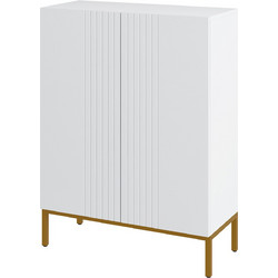 HOMCOM Παπουτσοθήκη Ξύλινη Λευκή M72xΠ31xY95cm 837-470V80WT