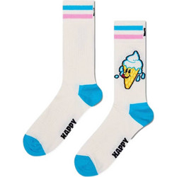 Happy Socks Ice Cream Βαμβακερές Γυναικείες Κάλτσες με Σχέδια Εκρού P002576-1452