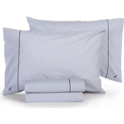 Nef-Nef Σετ Σεντόνια King Size Βαμβακερά 280x270 Nautica Nau Wave Solid Silver