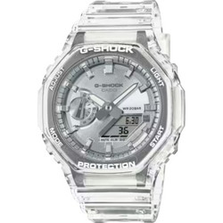 Casio G-Shock Ανδρικό Ρολόι Χρονογράφος με Λευκό Καουτσούκ Λουράκι GA-2100BM-7A8ER