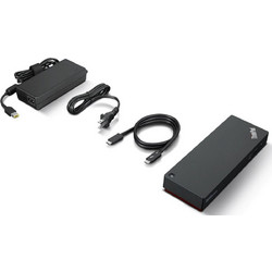 Lenovo ThinkPad Universa Thunderbolt 4 USB-C Docking Station με DisplayPort / HDMI Ethernet και Σύνδεση 4 Οθονών