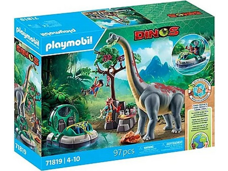 Playmobil Dinos Βραχιόσαυρος & Χόβερκραφτ για 4-10 Ετών 71819