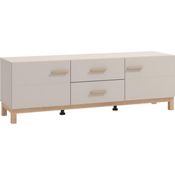 Fylliana Έπιπλο Τηλεόρασης Ξύλινο Μόκα Μ154xΠ42xΥ51cm Essex 11014475