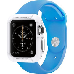 Spigen Rugged Armor Θήκη Σιλικόνης για Apple Watch 10 42mm Λευκή