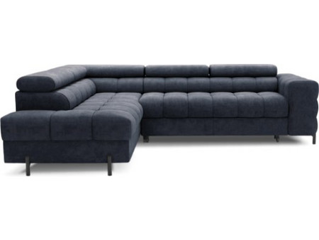 PoliHome Ferucce Γωνιακός Καναπές Αριστερή Γωνία Navy Μπλε 276x200x93cm 162800509