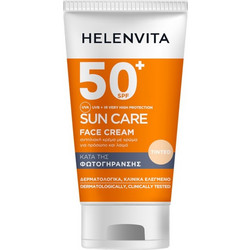 Helenvita Sun Care Αντηλιακή Κρέμα Προσώπου Αντιγηραντική με Χρώμα SPF50+ 50ml