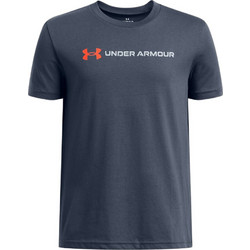 Under Armour Wordmark Ανδρικό Αθλητικό T-Shirt Navy Μπλε 1389963-044