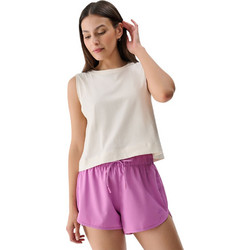 4F Γυναικείο Αθλητικό Crop Top Λευκό 4FWSS25TSLEF118-11S