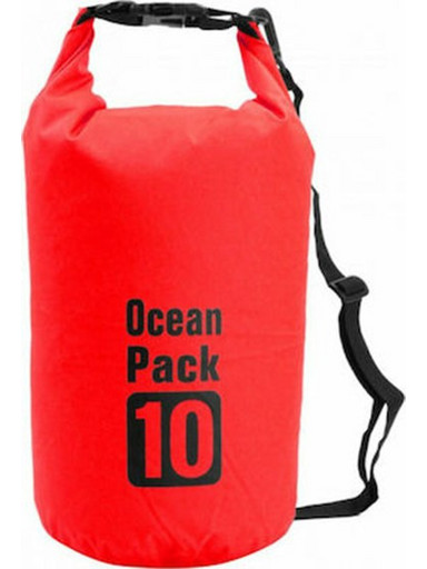 Ocean Pack 10510 Στεγανός Σάκος Ώμου 10lt Κόκκινος