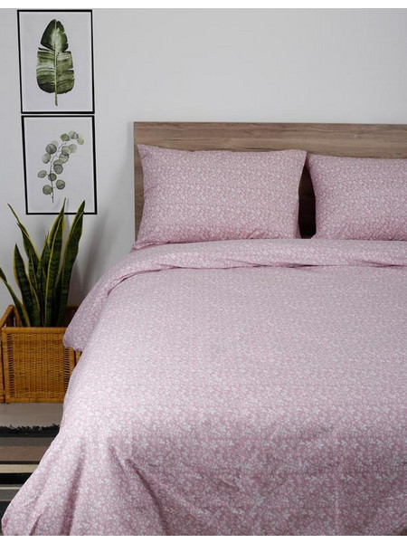 Sunshine Home Σετ Σεντόνια Μονά Βαμβακερά με Λάστιχο 105x205+30 Feelings 920 Pink