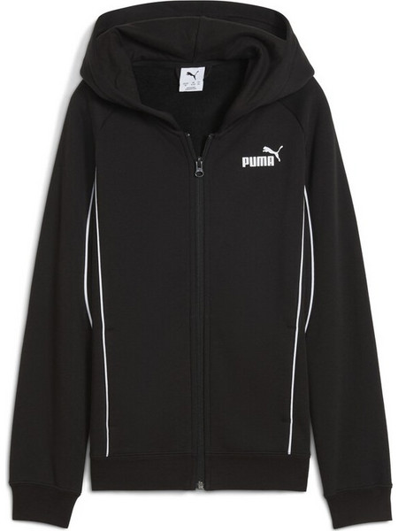 Puma Παιδική Ζακέτα Φούτερ με Κουκούλα και Φερμουάρ Μαύρη 688858-01
