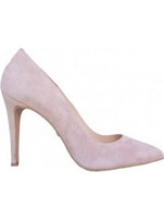 S.Piero Γόβες Suede με Λεπτό Ψηλό Τακούνι Nude 97/00