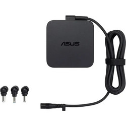 Asus Φορτιστής Laptop 65W με Ενσωματωμένο Καλώδιο Τροφοδοσίας και Σετ Βυσμάτων