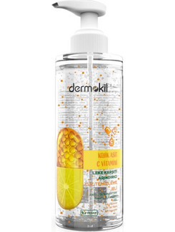 Dermokil Kojic Acid & Vitamin C Ενυδατικό Gel Καθαρισμού Προσώπου για Ακμή 200ml