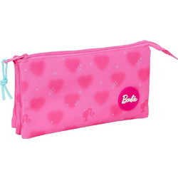 Safta Barbie Corazones Κασετίνα με 3 Θήκες Φούξια S4312865