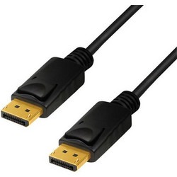 LogiLink Καλώδιο DisplayPort 1.4 to DisplayPort Male 1m Black CV0119