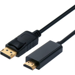 Secomp Καλώδιο DisplayPort 1.2 to HDMI Male 3m Black S3682