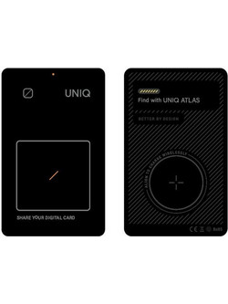 Uniq NFC Locator Atlas Anti-Lost Tracker Apple Find My Gray 1 Pack