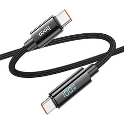 Hoco U125 Braided USB-C to USB-C 100W 1.2m Black 6942007611930