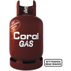 Coral Gas FLV Φιάλη Υγραερίου Μίγμα Προπανίου Βουτανίου 10kg