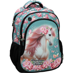 Back Me UP Butterfly Unicorn Σχολική Τσάντα Πλάτης Δημοτικού Πολύχρωμη 357-25031