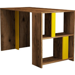 Hanah Home Lima Γραφείο Ξύλινο με Βιβλιοθήκη 120x60x75.4cm 845HCT3844