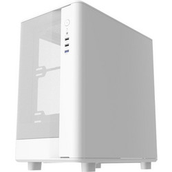 Darkflash DB330M Mesh White Micro Tower Κουτί Υπολογιστή με Πλαϊνό Παράθυρο