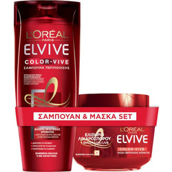 L'Oreal Paris Elvive Color Vive Σετ Περιποίησης Μαλλιών Μάσκα 300ml + Σαμπουάν 400ml