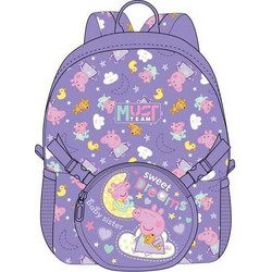 Must Peppa Pig Σχολική Τσάντα Πλάτης Νηπιαγωγείου Λιλά 482843